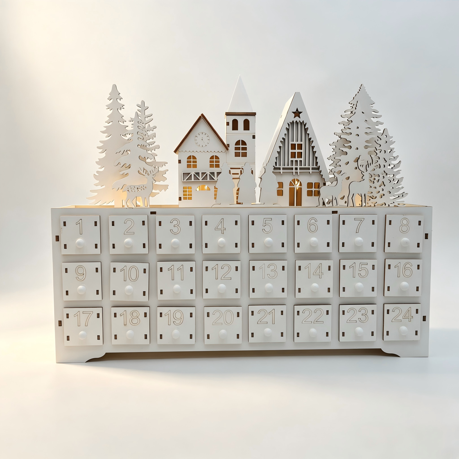 Wooden Advent Calendar 24 Slot, picture 3 of 3