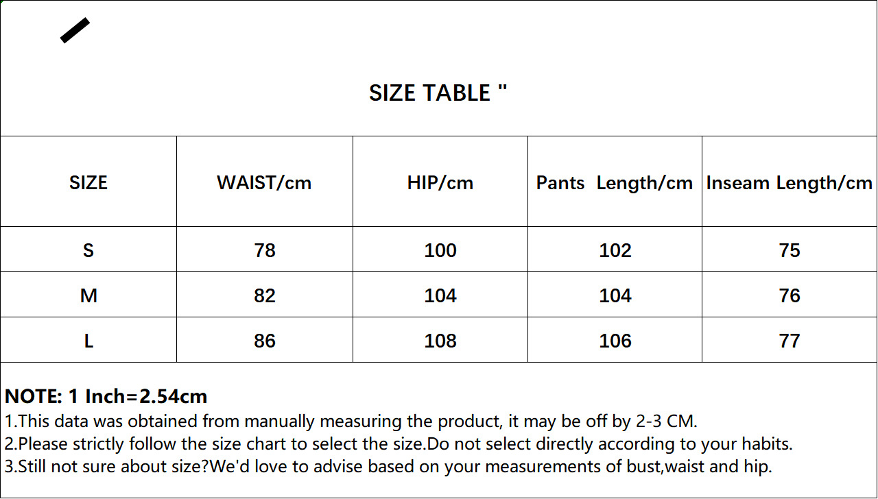 Women's Dark Gray Pinstripe Wide-Leg Trousers - S to L size chart