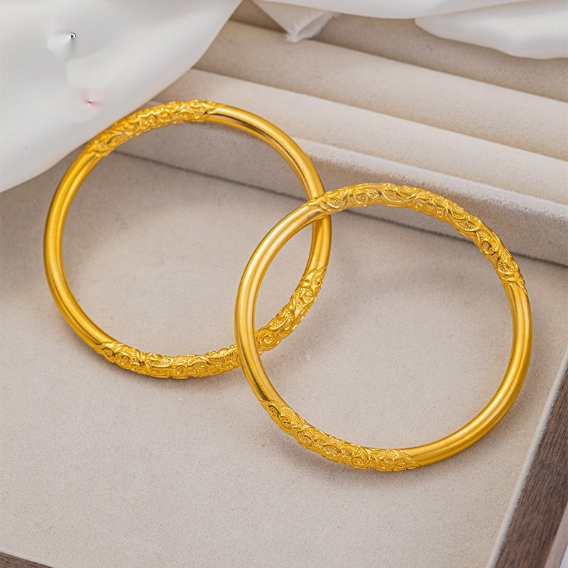 Sand Gold Womens High-End Golden Plain Band Ring product image