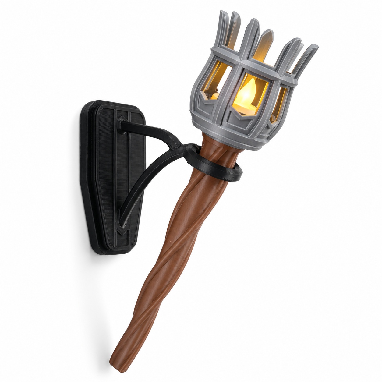 3D-Printed Torch Wall Lamp, picture 2 of 3