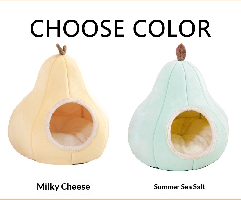 New Cat Bed, Warm Pet House, Cute Dog Bed, Semi-enclosed, All-season Pet Sleeping Nest, Winter Warmth detail photo 9