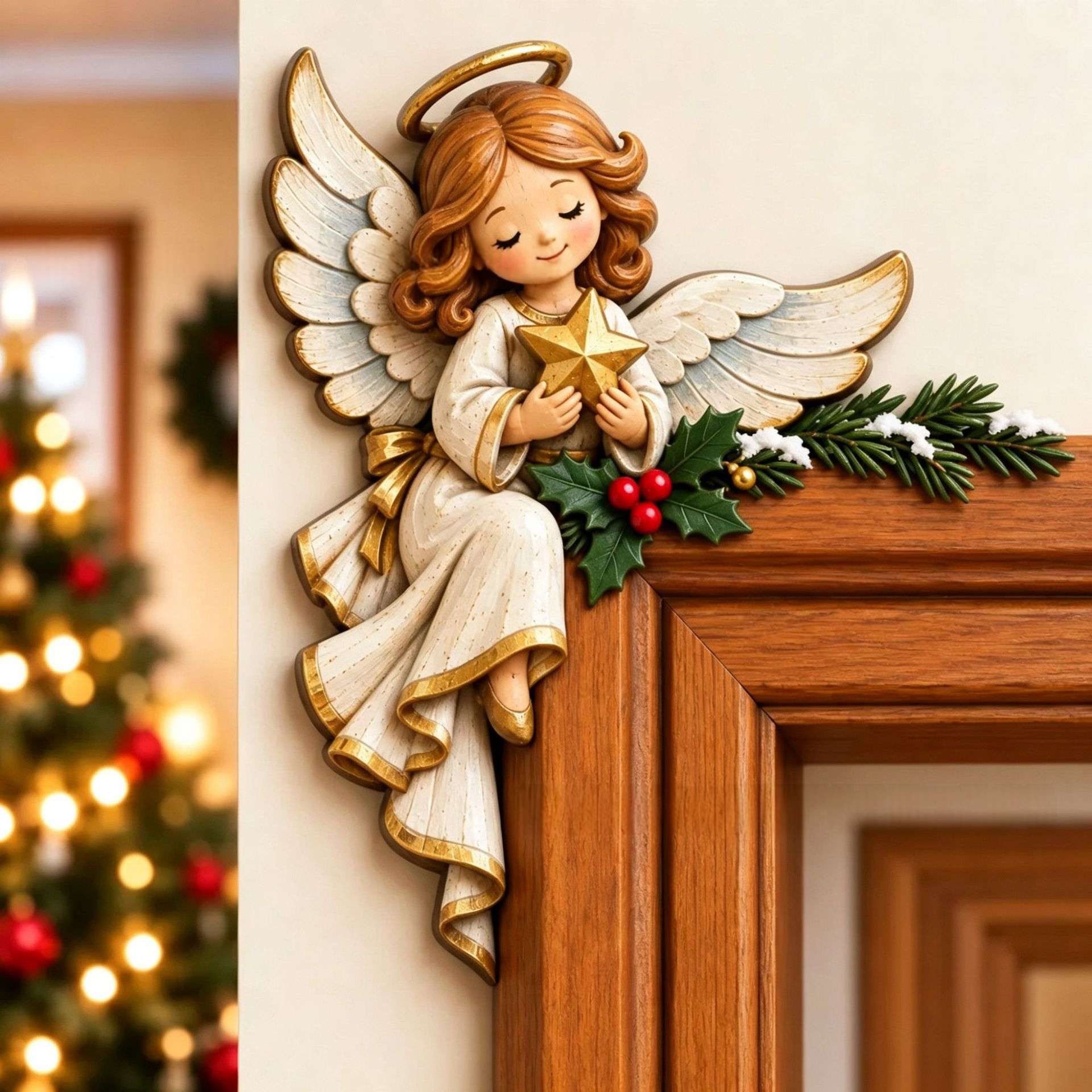 Christmas Door Frame Corner Decoration