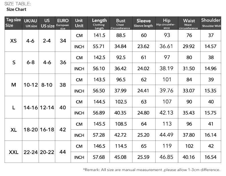 Women's Satin Cowl-Neck Maxi Dress - Size Chart