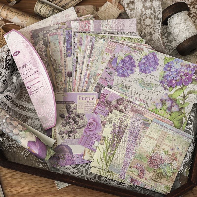 Paper Traces Past Stories Series Retro Paper Materials, Light Vintage Borders Lace Trims And Journaling Supplies