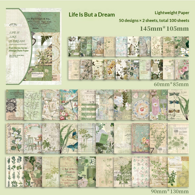 Paper Traces  Past Stories Series Retro Paper Materials, Light Vintage Borders Lace Trims And Journaling Supplies 4