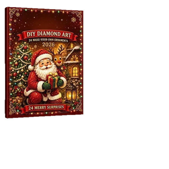 Keli Handmade DIY Diamond Calendar Santa Claus Decorative Pendant 4