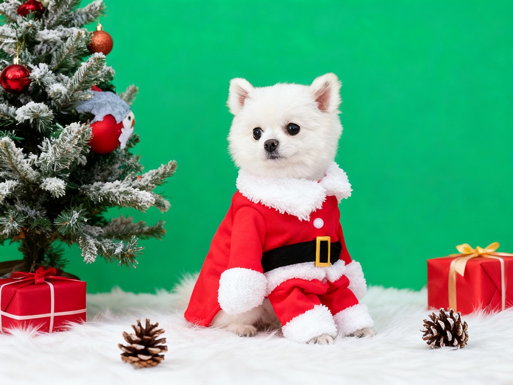 Dog Christmas Clothes Cat Cape Cloak detail photo 5