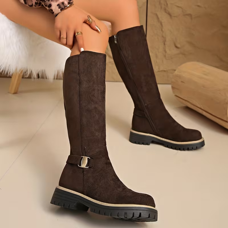 Suede Over-the-Knee Boots, picture 5 of 5