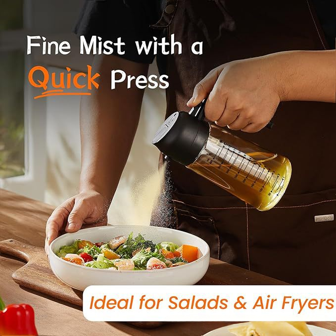 2-In-1 Oil Dispenser And Atomizing Oil Bottle