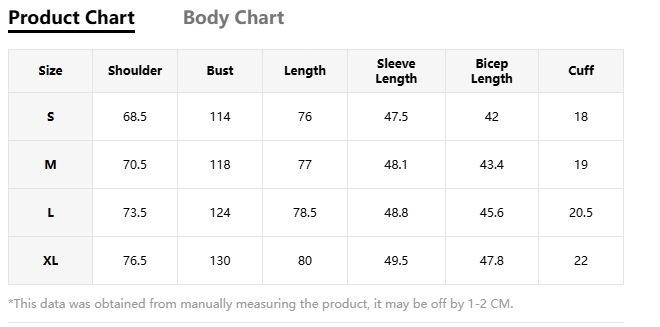 Women's Longline Half-Zip Sweatshirt - Supplier garment measurement chart for S–XL
