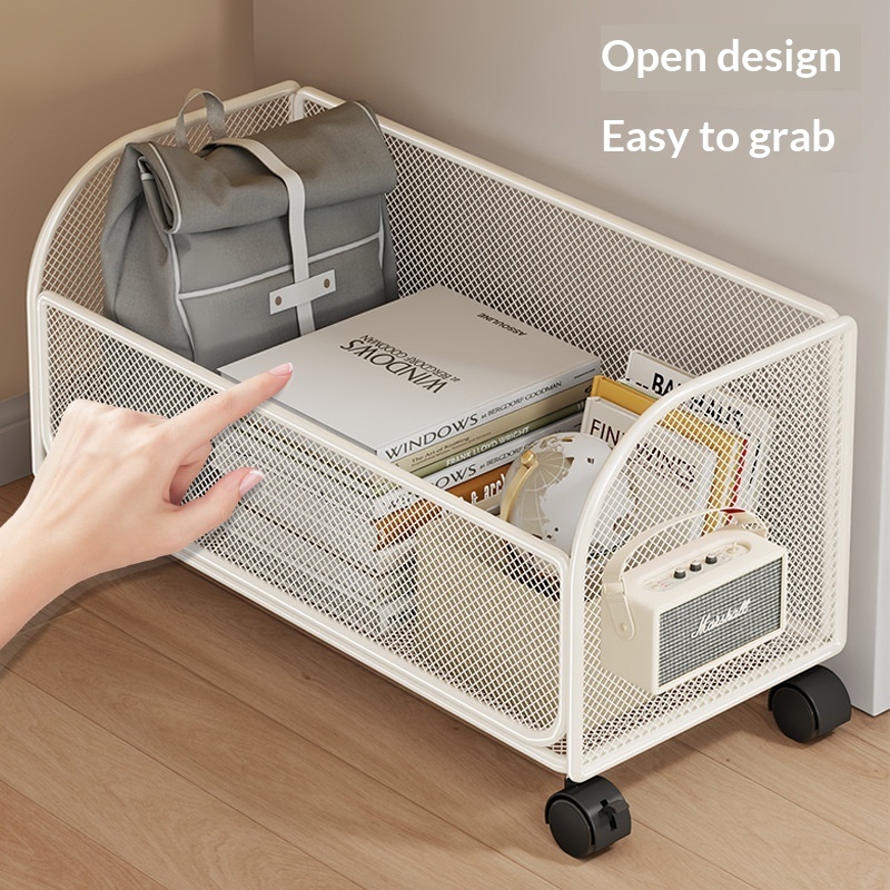 Under-desk Backpack Storage Stand With Casters