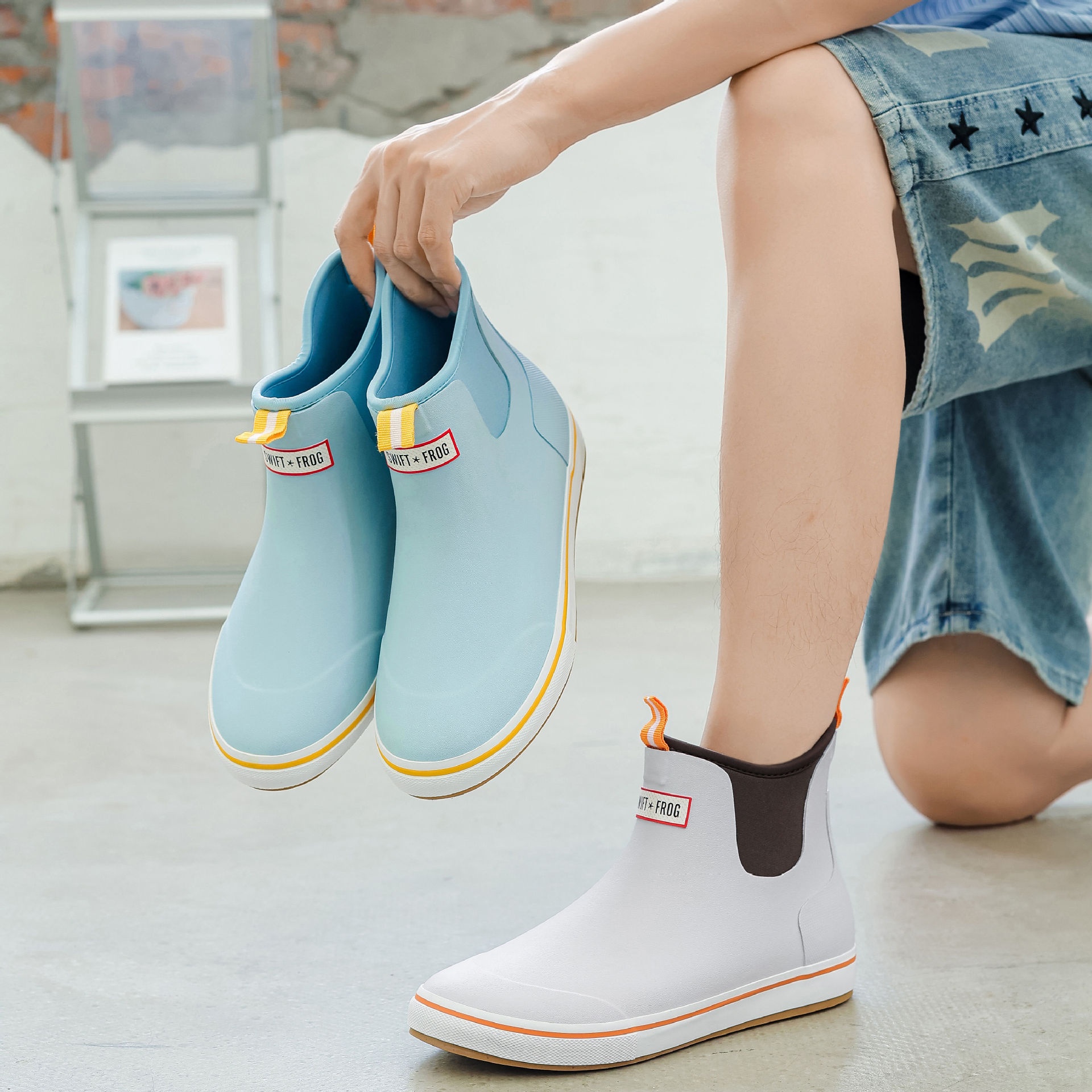 Low-top Casual Waterproof Student Rain Boots