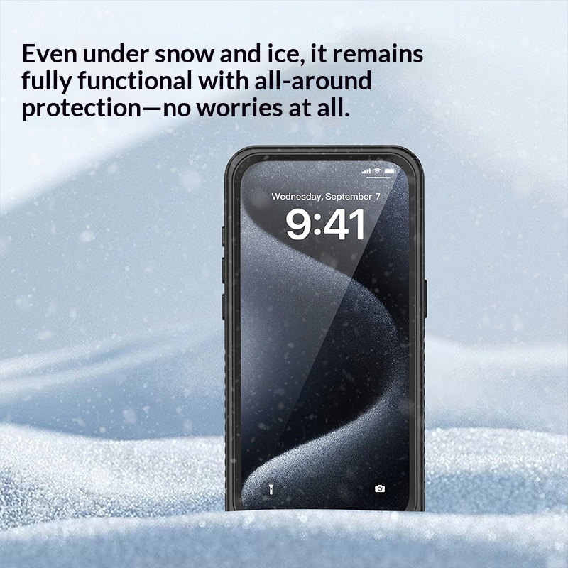Solid Color Waterproof Mobile Phone Protective Case