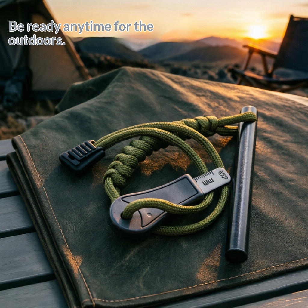 Camping Fire Starter with Scraper Blade