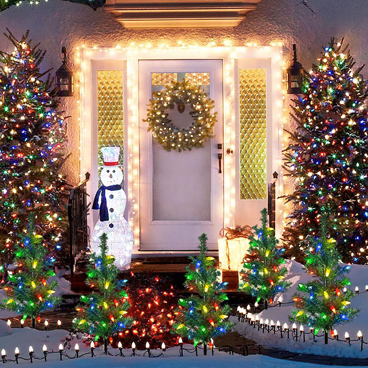 Solar Christmas Tree Outdoor Courtyard Decoration Landscape Lamp image 6