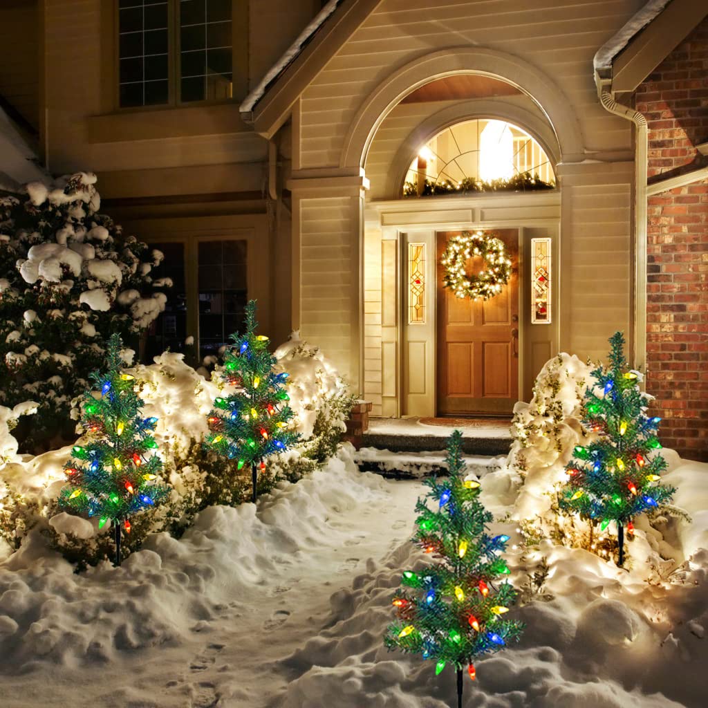 Solar Christmas Tree Outdoor Courtyard Decoration Landscape Lamp