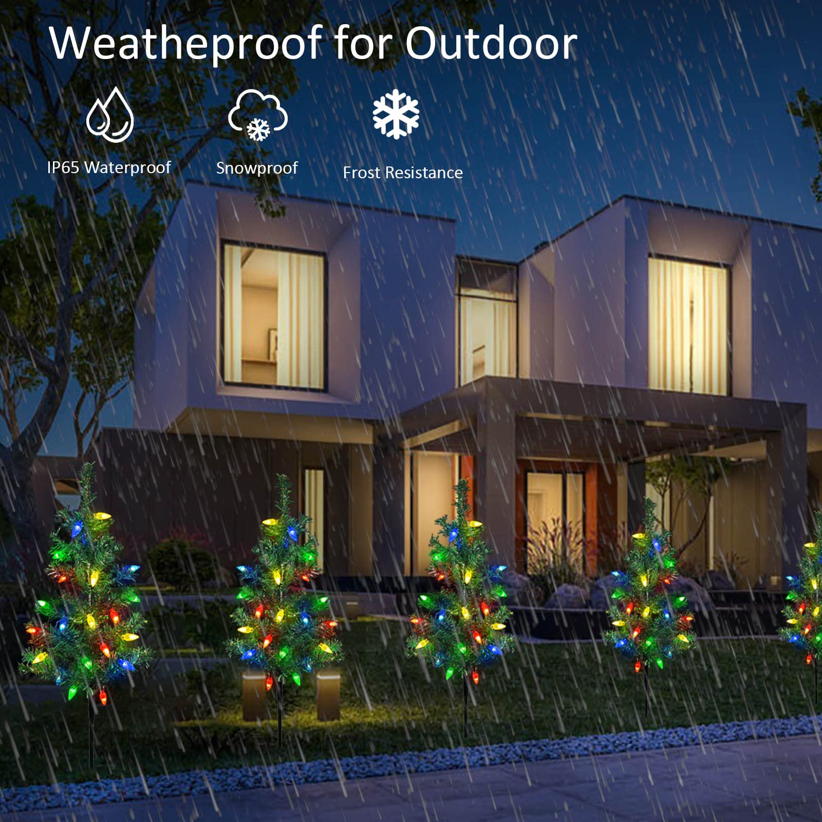 Solar Christmas Tree Outdoor Courtyard Decoration Landscape Lamp image 3