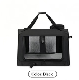 Large-capacity Portable Foldable Pet Carrier For Car Use - Large-capacity Portable Foldable Pet Carrier For Car Use Black L