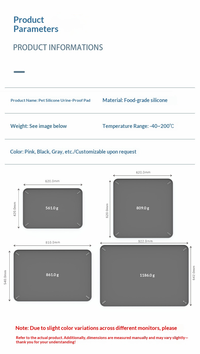 Dog Pee Pad Washable Silicone Urine detail photo 1