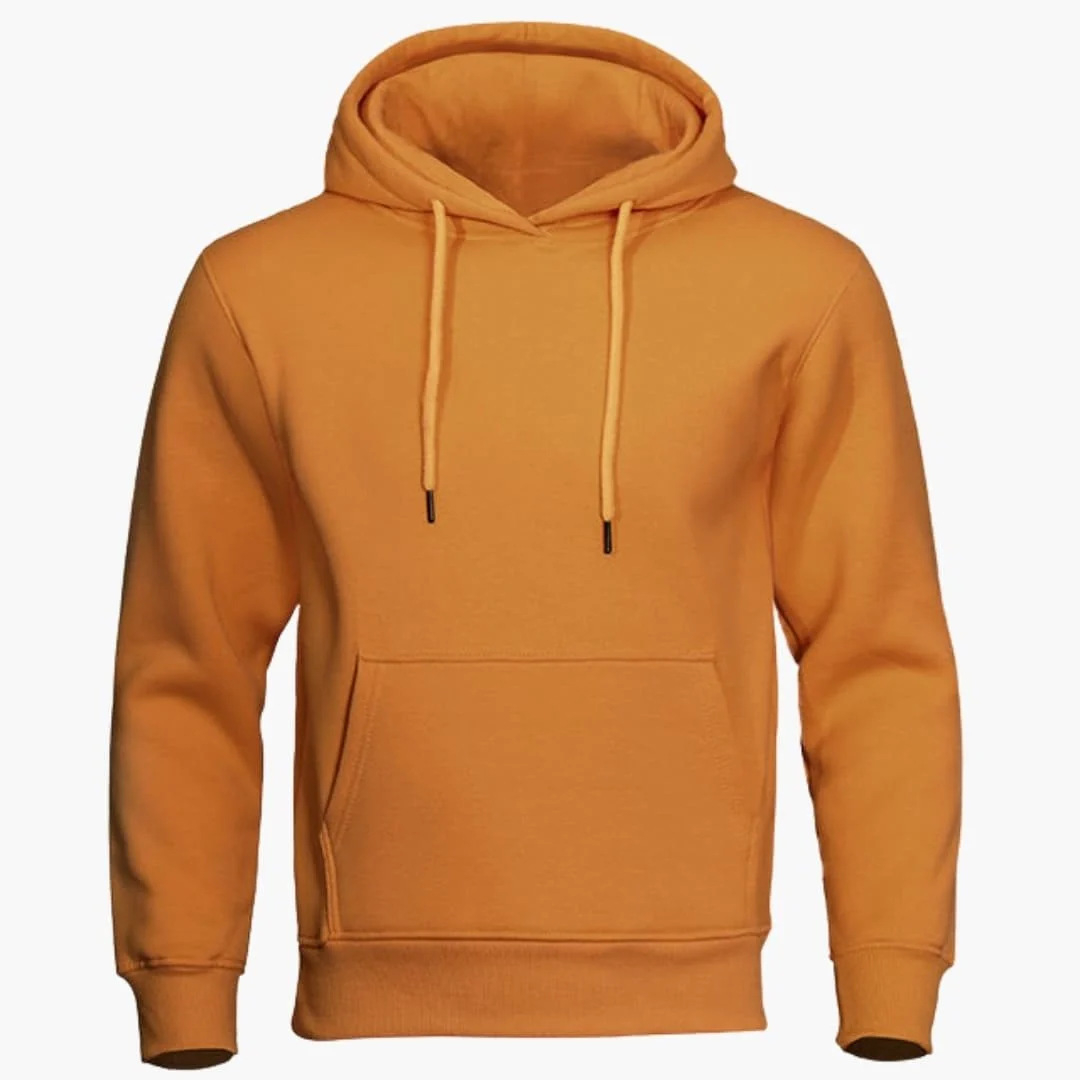 Solid-color Hooded Casual Sports Pullover Sweatshirt — 1