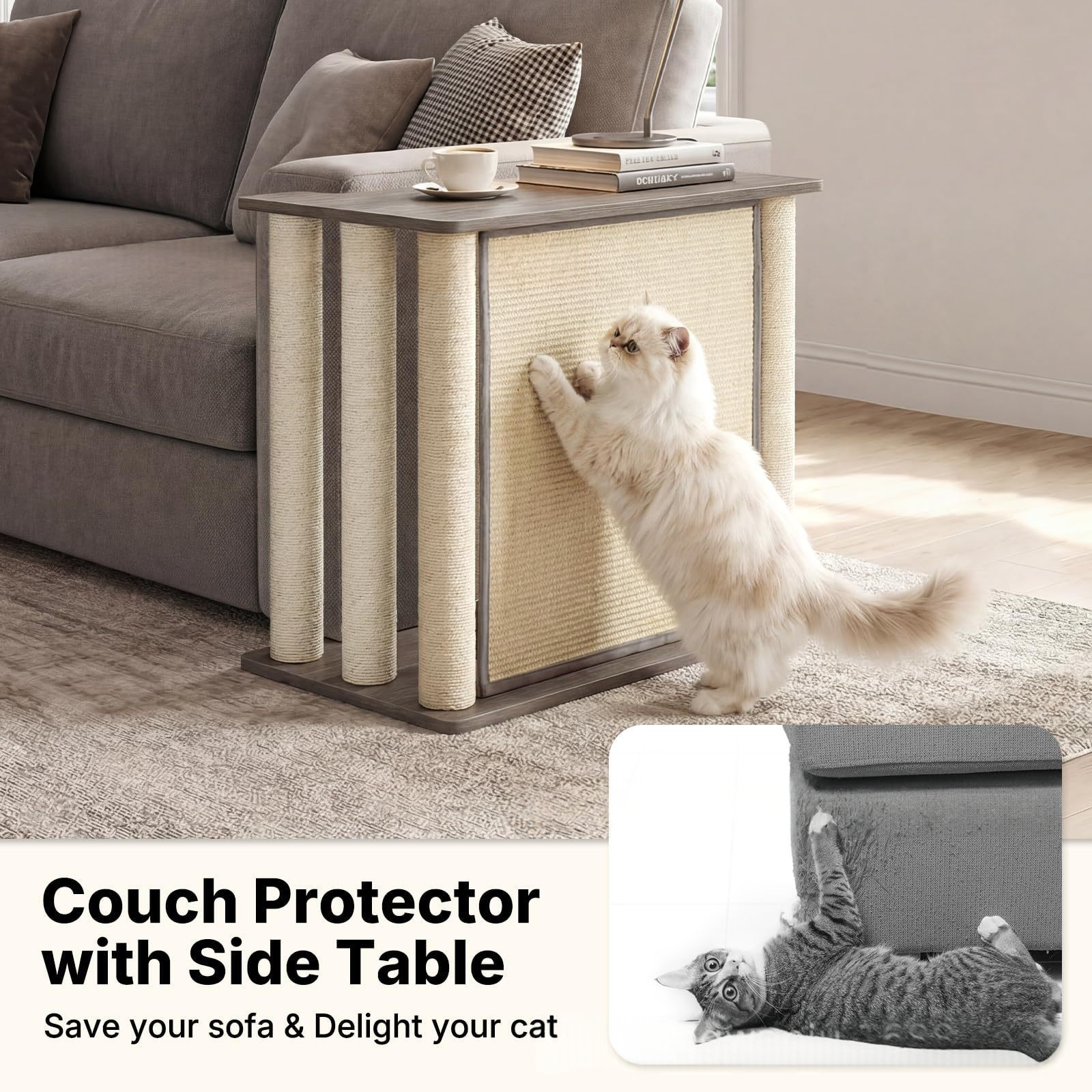 Cat Claw Tree Sofa Side Table With - Cat Claw Tree Sofa Side Table With Left Style