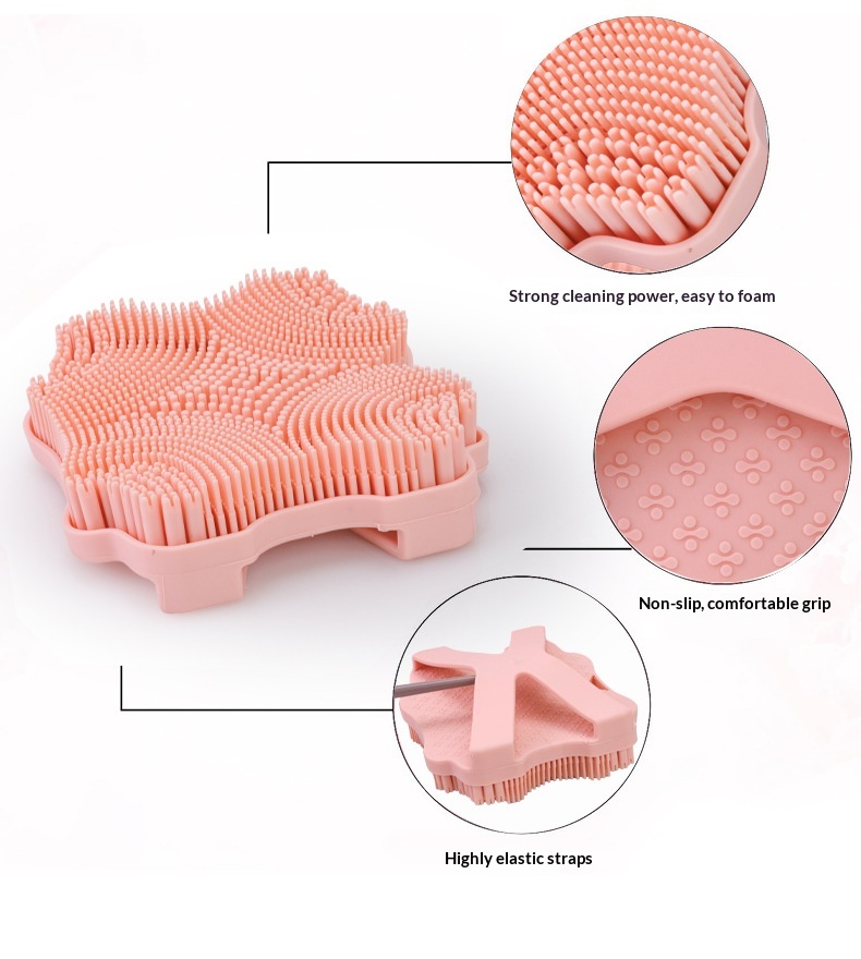 Butterfly-shaped Bath Brush With Straps detail photo 7