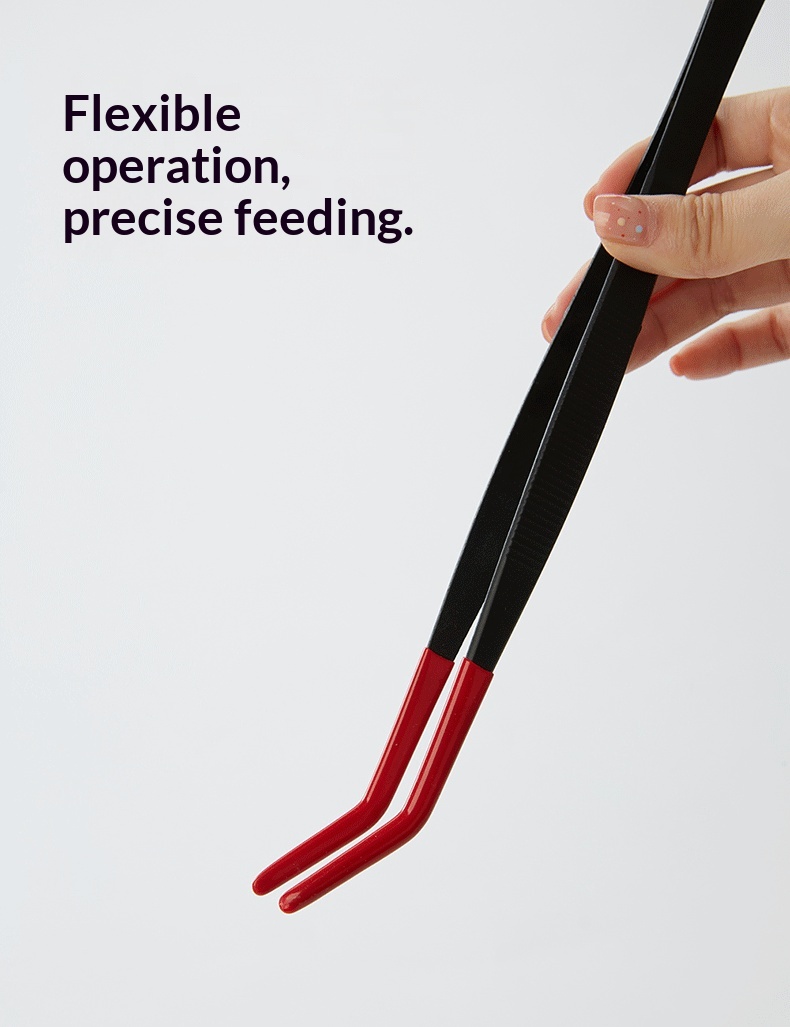 Stainless Steel Cleaning Manure Crawler Professional Climbing Pet Feeding Tweezers detail photo 7