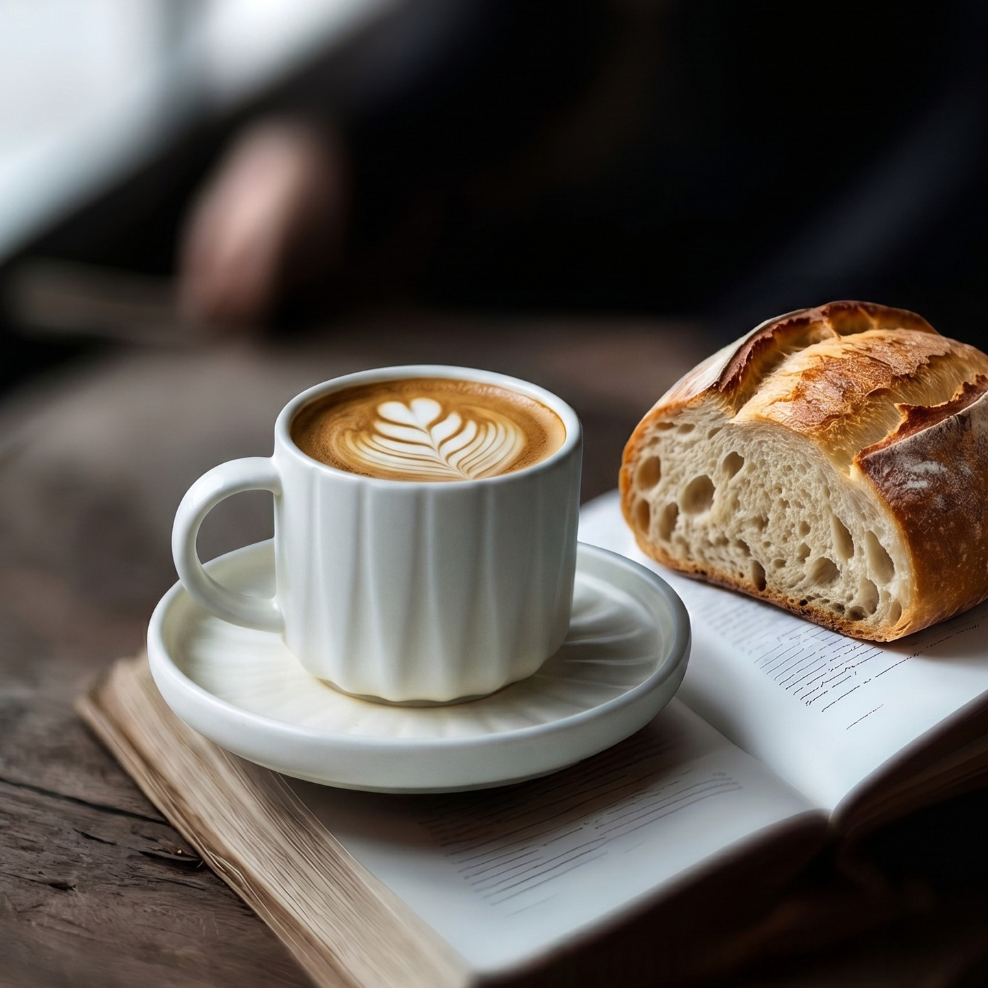 Ceașcă de espresso ceramică și set de farfurii, capacitate mică