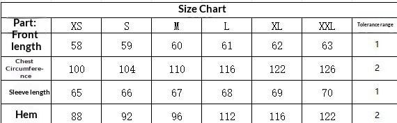 Ribbed Notch-Neck Sweater - Supplier Front Length Chest Sleeve and Hem Size Chart