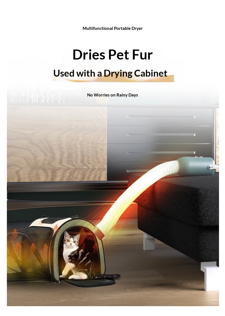 Household Multi-Purpose Compact Portable Pet Dryer detail photo 7