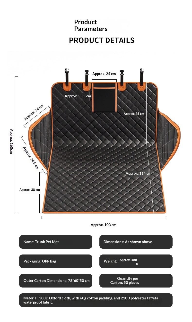 Pet Cat Car Seat Mat Dog Crate Pad detail photo 1