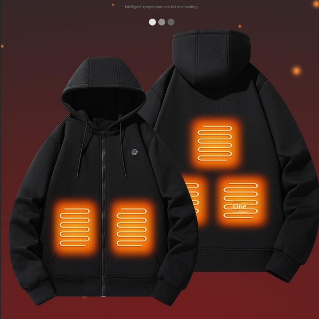 Men's USB-heated Casual Hooded Jacket