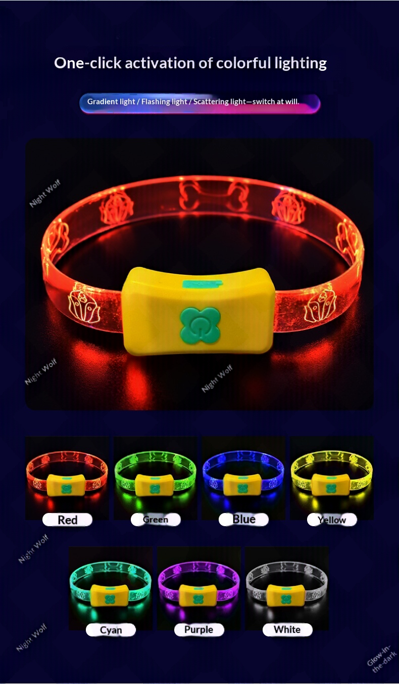 Glowing Dog Collar To Prevent Loss During Nighttime Walks detail photo 8
