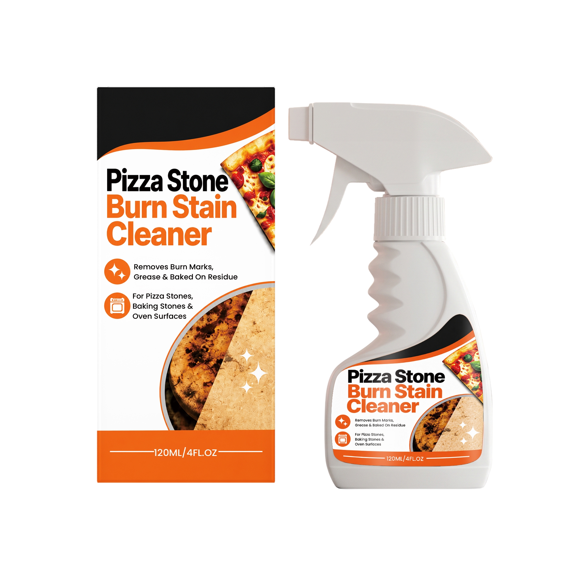 Pizza Stone Burn Stain Cleaner