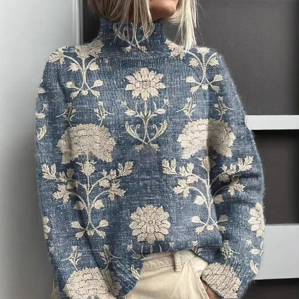 New Christmas Abstract Printing Casual Cloak Coat Cardigan