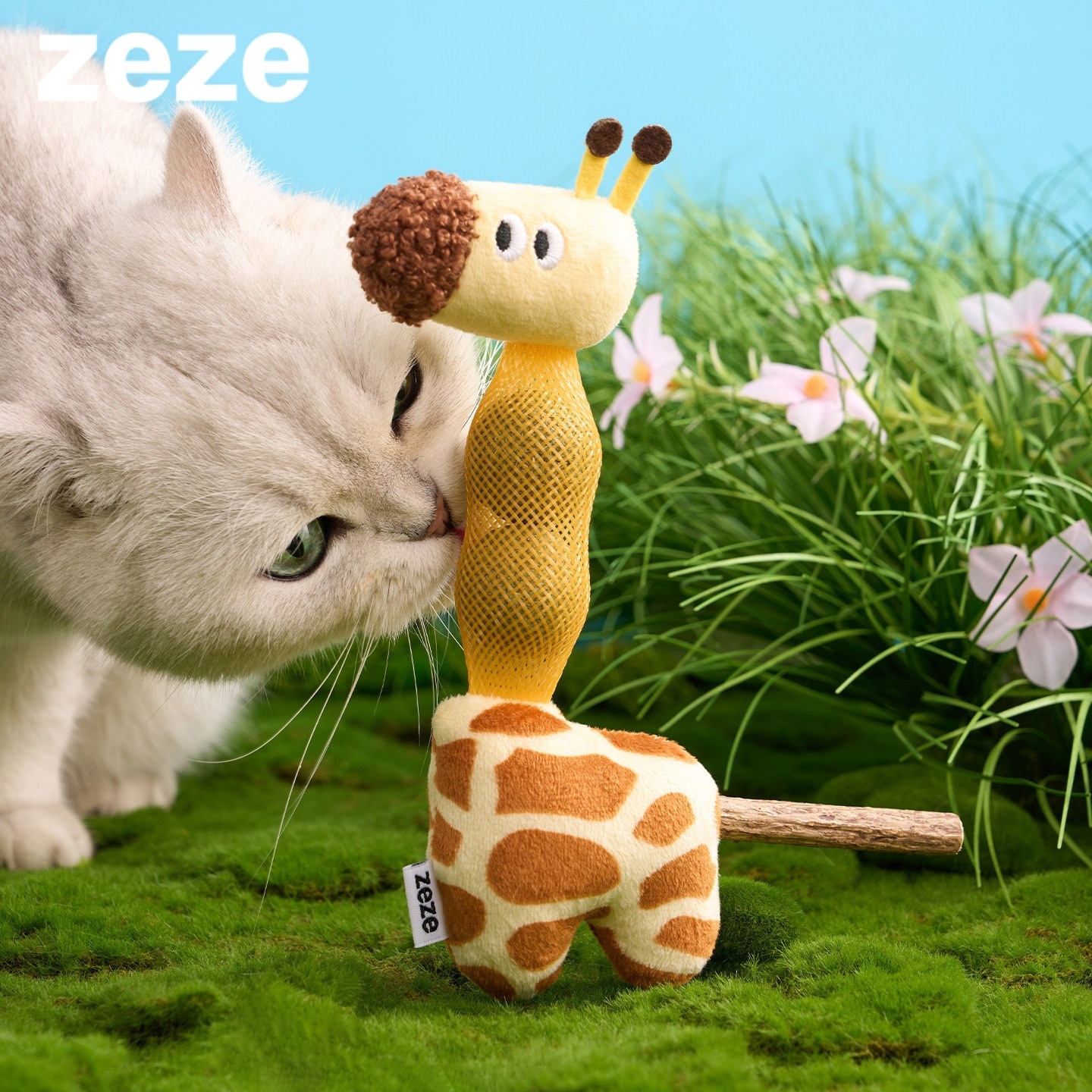 Giraffe Cat Toy Catnip Ball