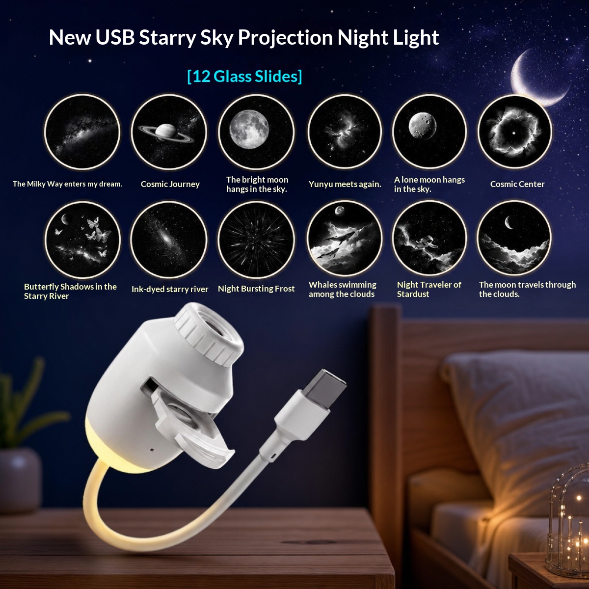 Starry Sky Projection Focus Car Interior Ambient Light