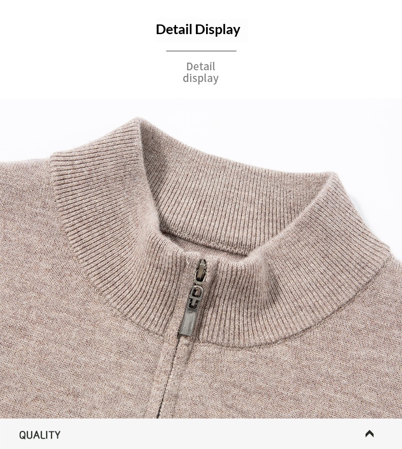 Men's Wool Half-Zip Stand-Collar Jumper image 22