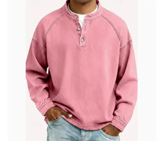 Spring And Autumn Mens Vintage Top