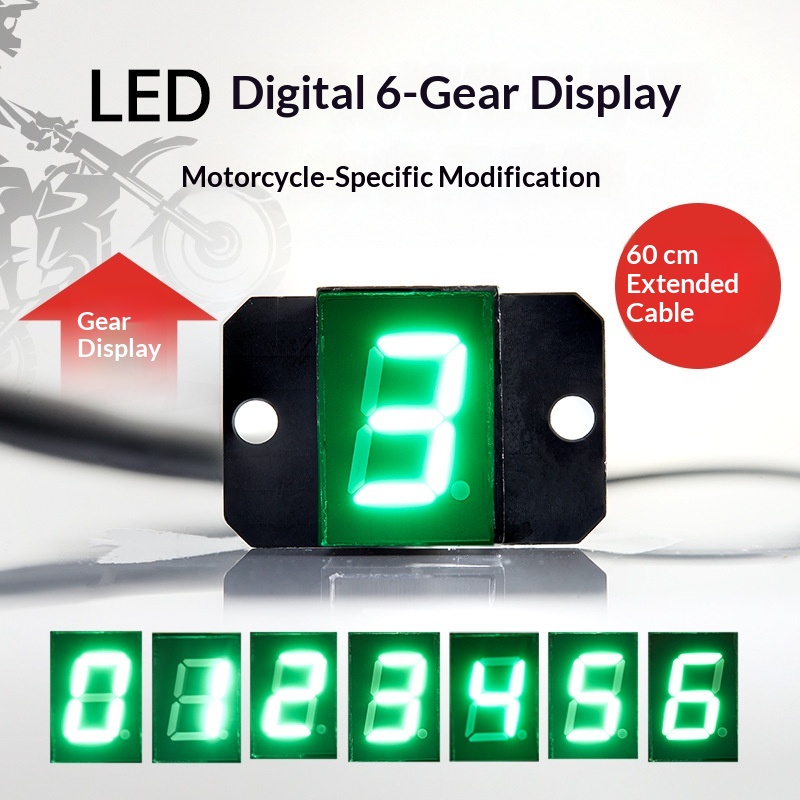 Universal LED Digital Gear Display For Motorcycles — 1