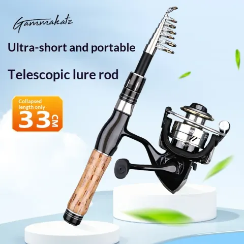 Ultra-short Travel Spinning Rod Retractable Set