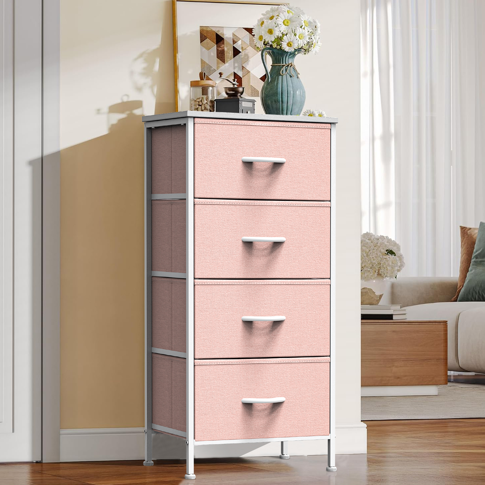Wooden Top Cabinet Night Stand Dresser For Closet