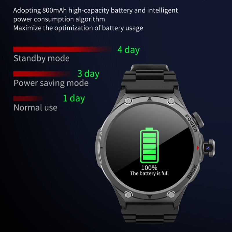 Smartwatch cu cameră sport multifuncțională cu sistem dual