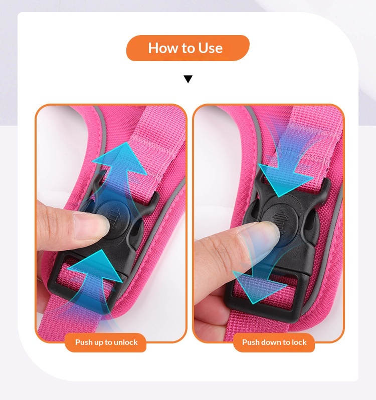 Dog Harness Compatible With Airtag Tracker detail photo 6