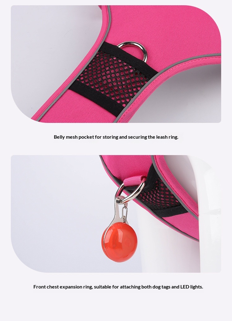 Dog Harness Compatible With Airtag Tracker detail photo 7