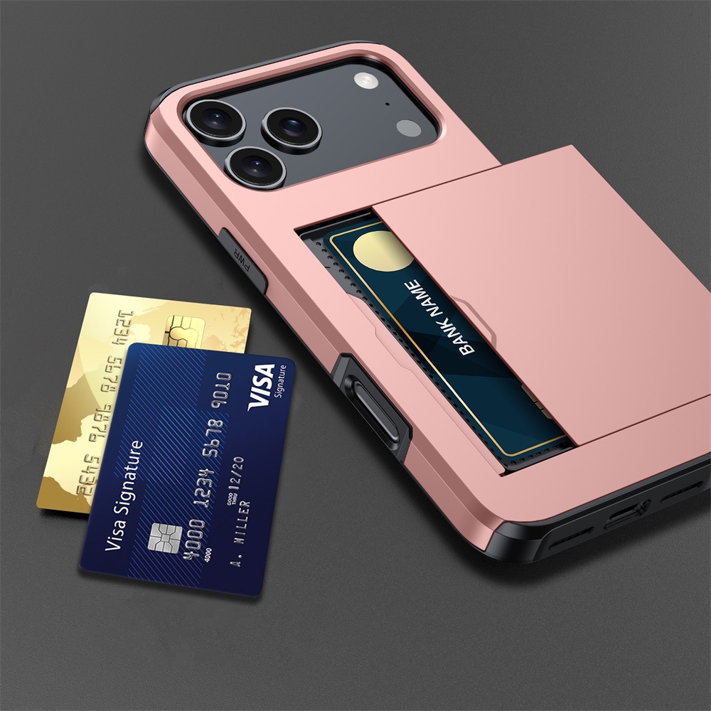 Carcasă telefon Card capac glisant Două-în-unu rezistent la cădere
