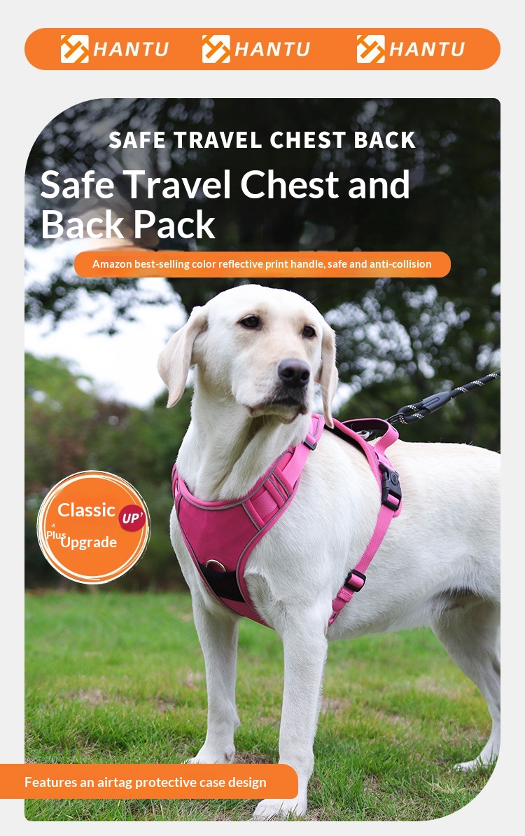 Dog Harness Compatible With Airtag Tracker detail photo 2