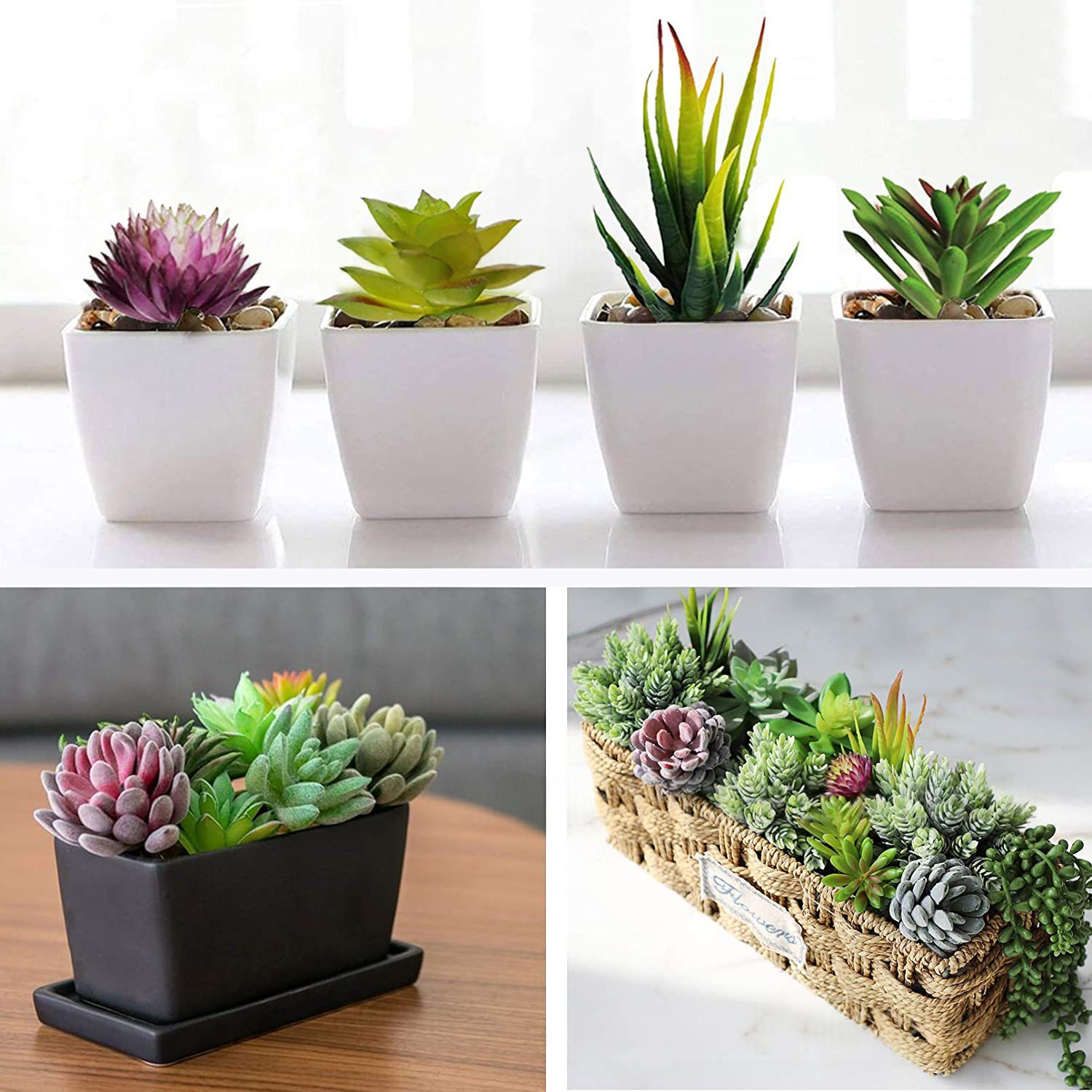 Simulare Suculent Plant Simulare Flower Head Accesorii pentru aranjamente florale mici