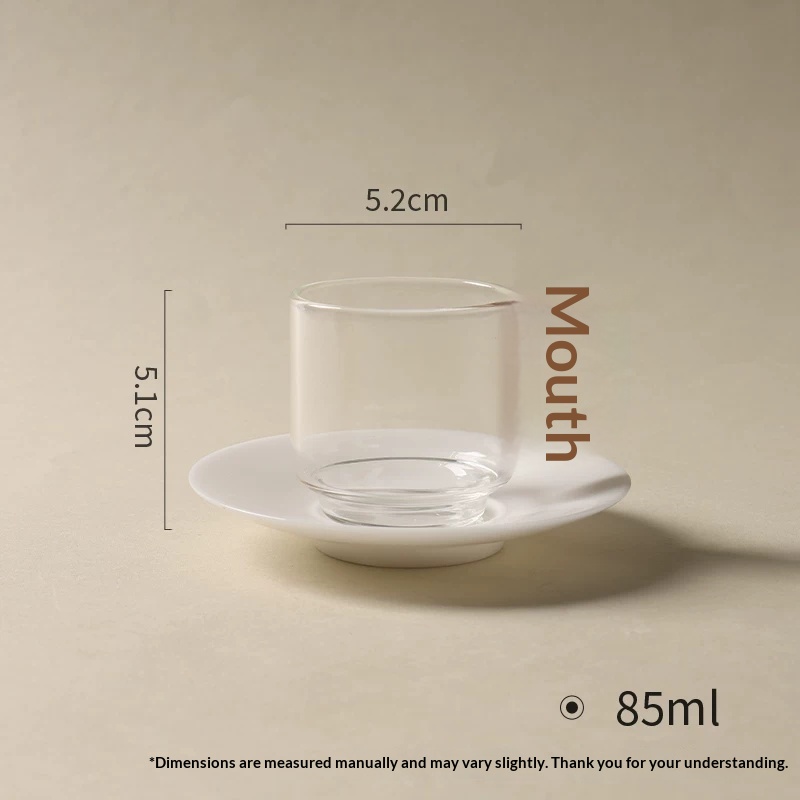 Espresso Cup And Saucer Set (Smoke gray)