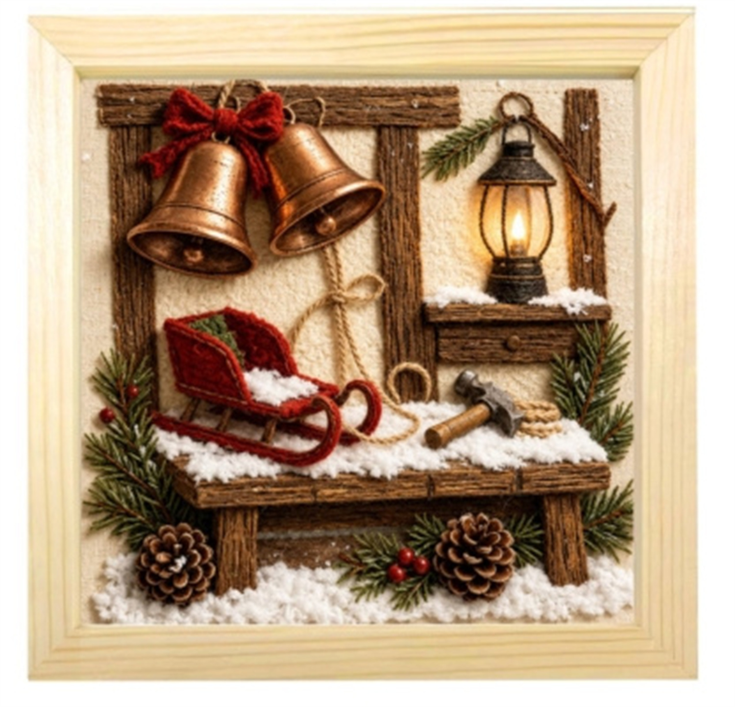 3D-Weihnachts-Stoffstempel-Malset